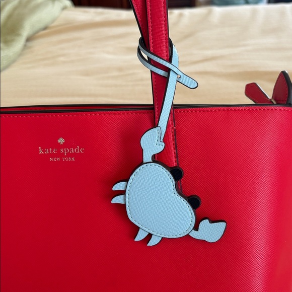 NWOT Kate Spade Blue Crab-Shaped Purse Backback or Luggage tag or tassel - Picture 2 of 4